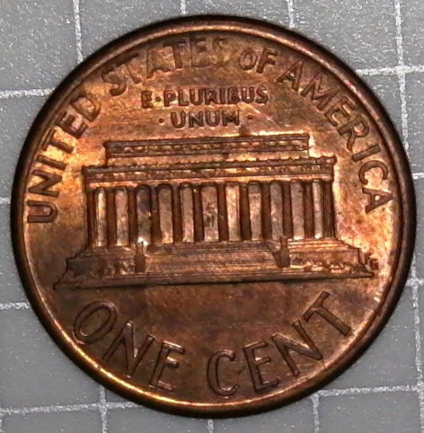 1991-P-Lincoln-Memorial-Cent-With-Nice-Die-Clash-Found-In-Circ-Bankroll